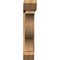 Ekena Millwork Funston Slat Smooth Bracket w/ Offset Brace, Western Red Cedar, 7 1/2"W x 38"D x 38"H BKT0806X38X38FST06SWR - alternate 2
